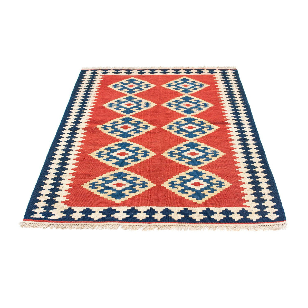 Kelim Carpet - orientalisk matta - 148 x 108 cm - röd