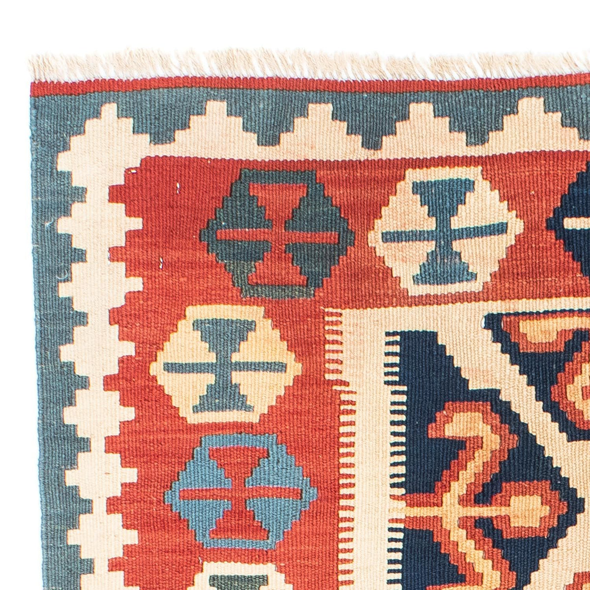 Kelim Carpet - orientalisk matta - 152 x 110 cm - röd