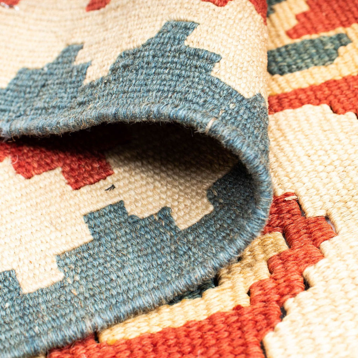 Kelim Carpet - orientalisk matta - 152 x 110 cm - röd