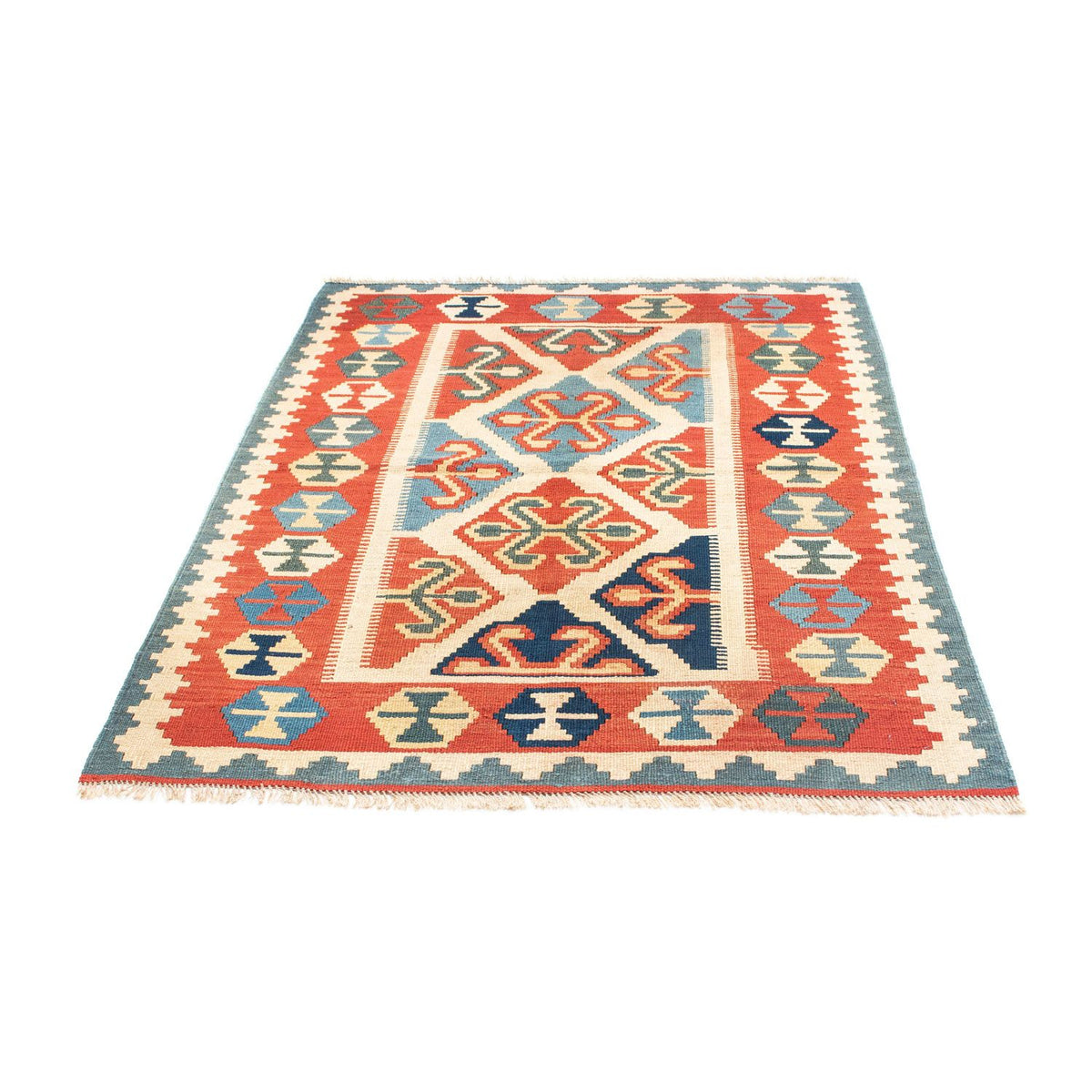 Kelim Carpet - orientalisk matta - 152 x 110 cm - röd