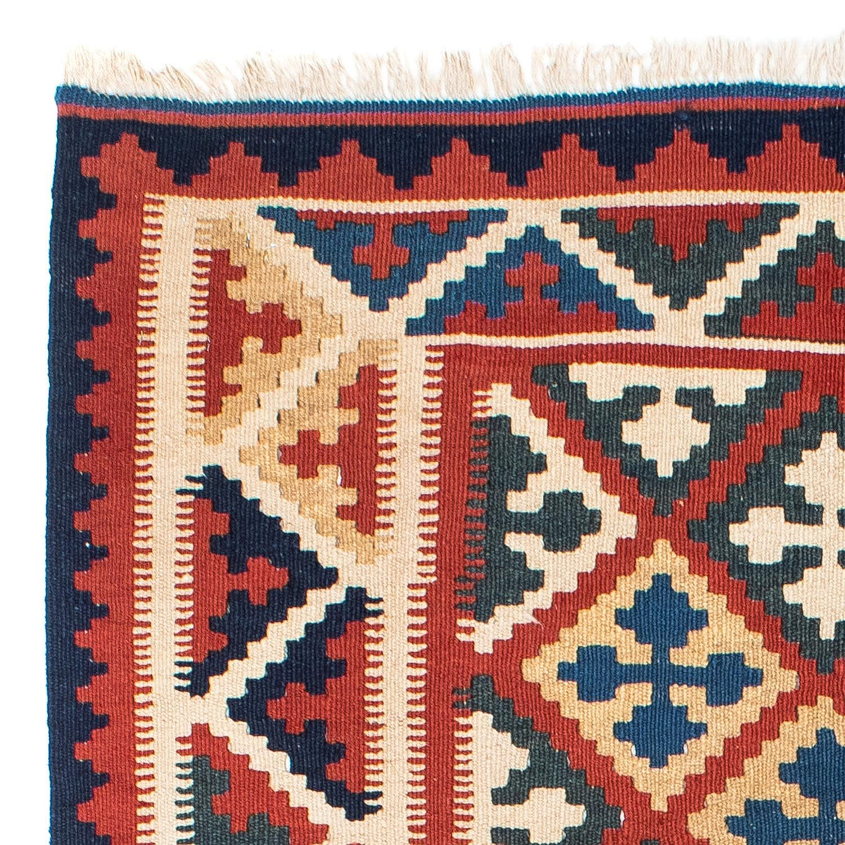 Kelim Carpet - orientalisk matta - 160 x 112 cm - röd