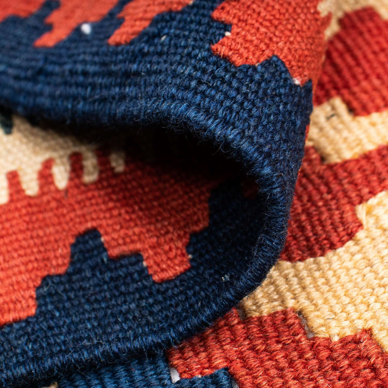 Kelim Carpet - orientalisk matta - 160 x 112 cm - röd