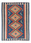 Kelim Carpet - orientalisk matta - 143 x 108 cm - blå