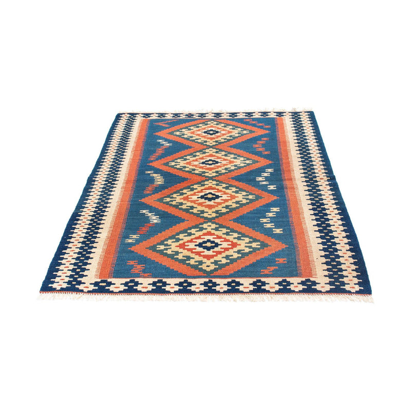 Kelim Carpet - orientalisk matta - 143 x 108 cm - blå