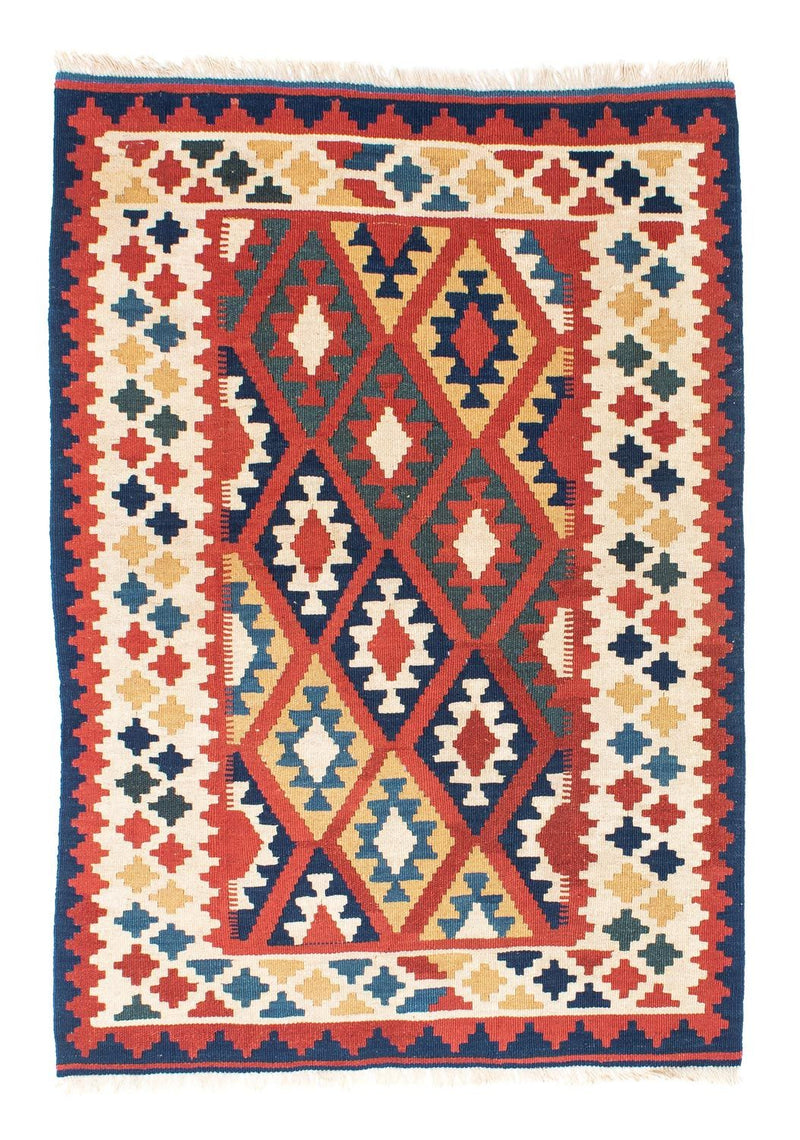 Kelim Carpet - orientalisk matta - 145 x 100 cm - röd