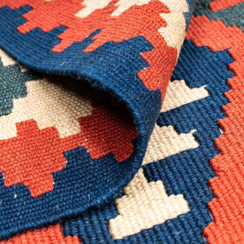 Kelim Carpet - orientalisk matta - 145 x 100 cm - röd