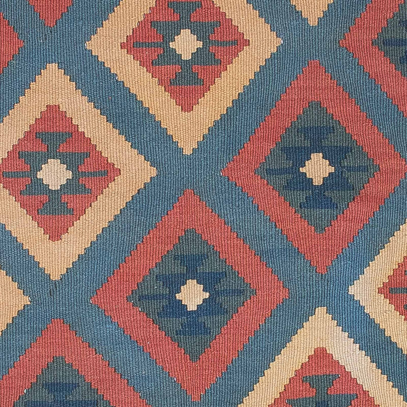 Kelim Carpet - orientalisk matta - 172 x 125 cm - blå