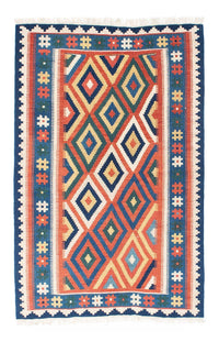 Kelim Carpet - orientalisk matta - 163 x 103 cm - rost