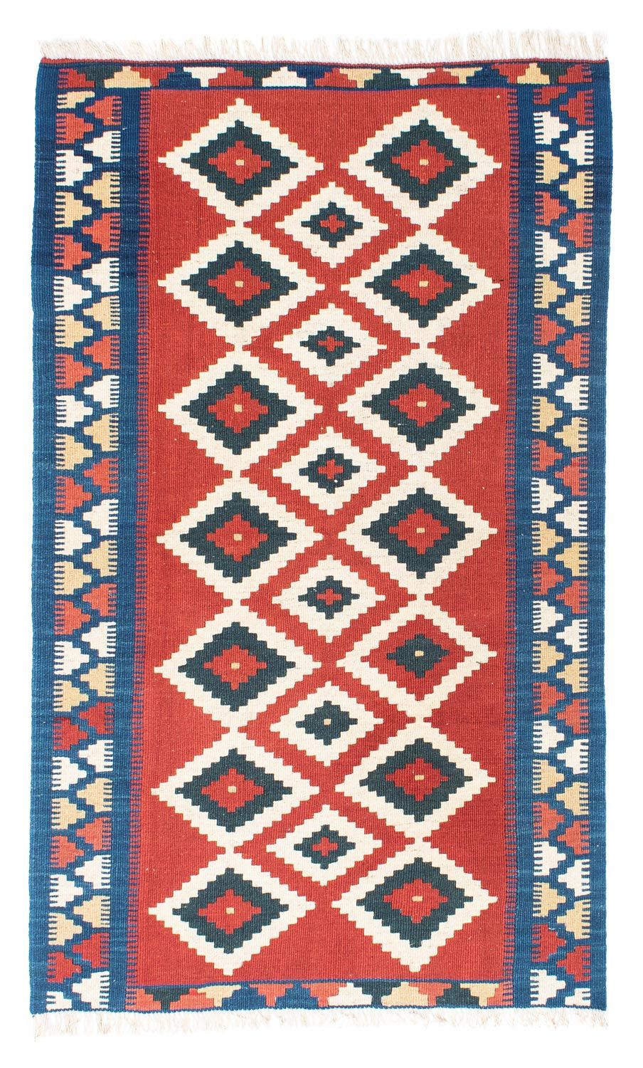Kelim Carpet - orientalisk matta - 156 x 98 cm - röd