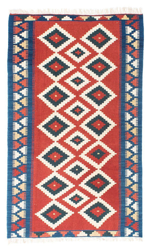 Kelim Carpet - orientalisk matta - 156 x 98 cm - röd