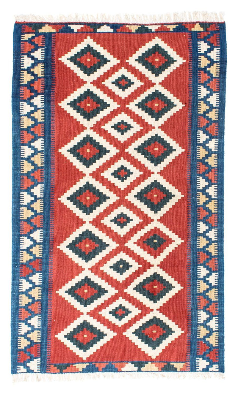 Kelim Carpet - orientalisk matta - 156 x 98 cm - röd