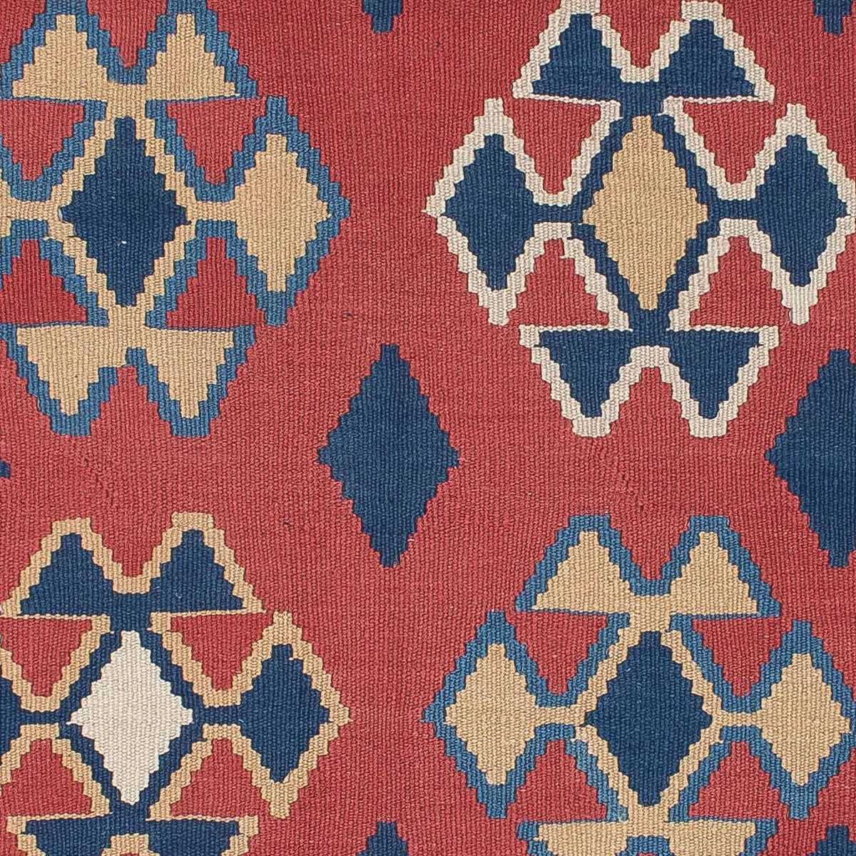 Kelim Carpet - orientalisk matta - 180 x 120 cm - mörkröd