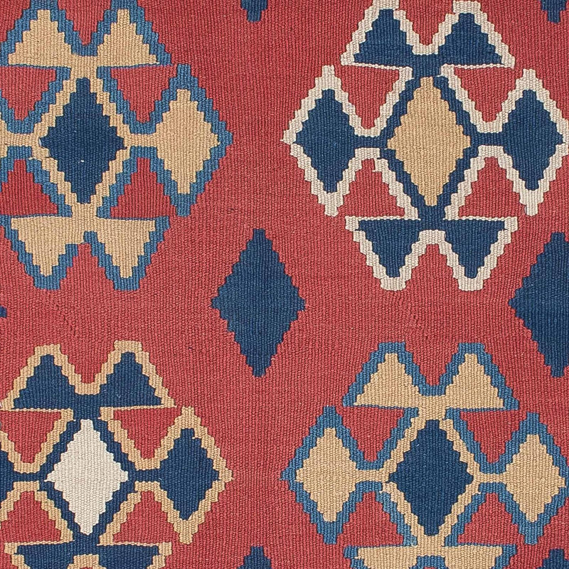 Kelim Carpet - orientalisk matta - 180 x 120 cm - mörkröd