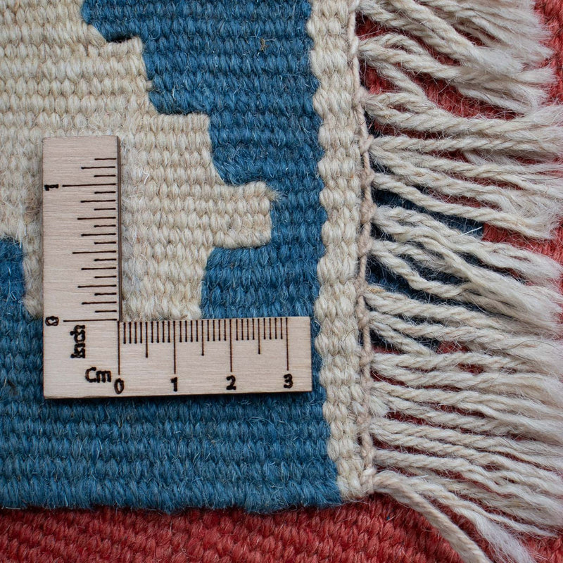 Kelim Carpet - orientalisk matta - 180 x 120 cm - mörkröd