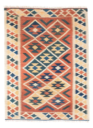 Kelim Carpet - orientalisk matta - 148 x 106 cm - brun
