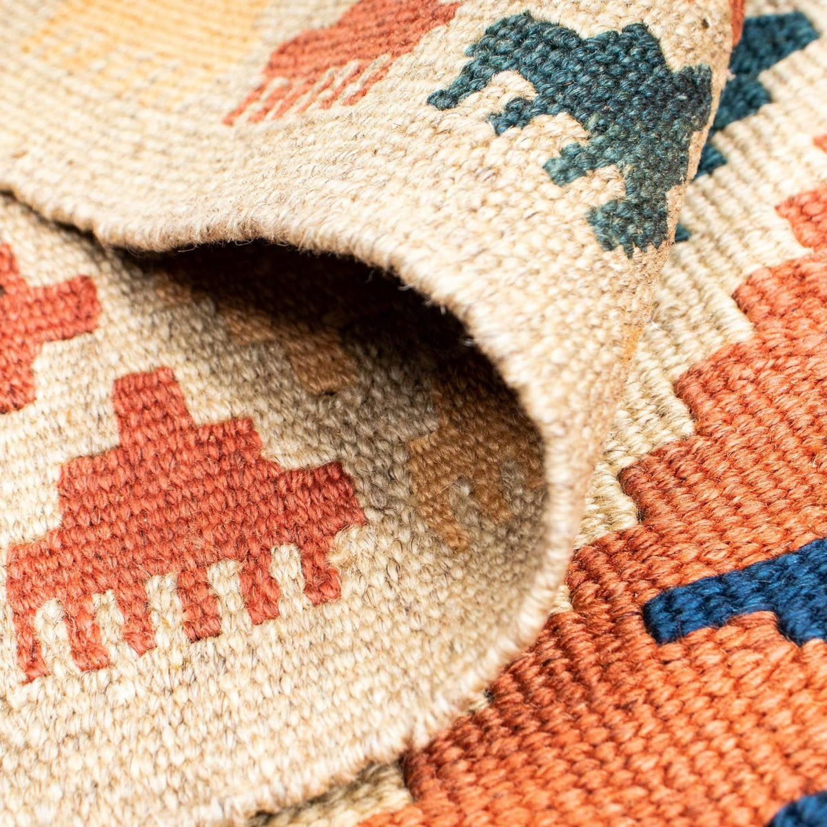 Kelim Carpet - orientalisk matta - 148 x 106 cm - brun