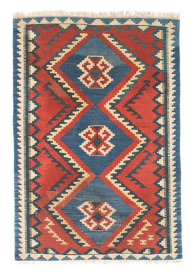 Kelim Carpet - orientalisk matta - 156 x 98 cm - rost