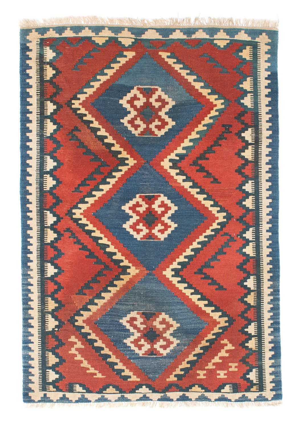 Kelim Carpet - orientalisk matta - 156 x 98 cm - rost