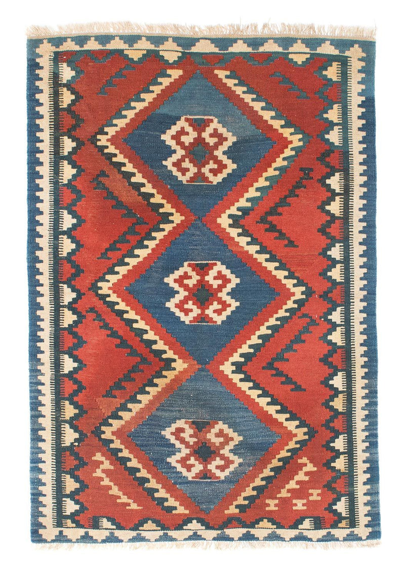 Kelim Carpet - orientalisk matta - 156 x 98 cm - rost