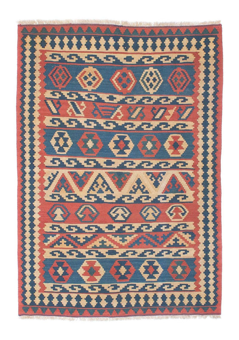 Kelim Carpet - orientalisk matta - 168 x 112 cm - flerfärgad