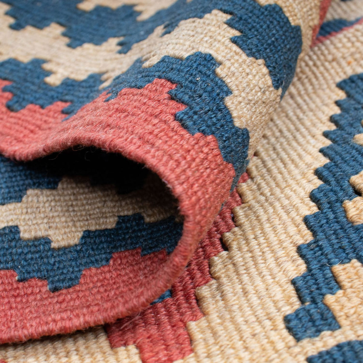 Kelim Carpet - orientalisk matta - 168 x 112 cm - flerfärgad