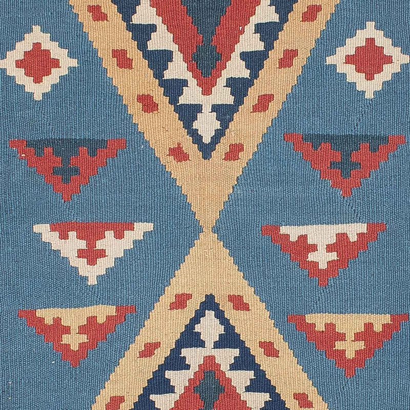 Kelim Carpet - orientalisk matta - 183 x 121 cm - blå