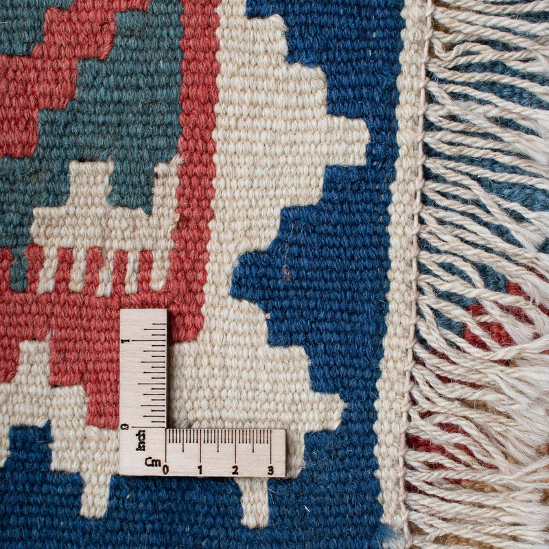 Kelim Carpet - orientalisk matta - 183 x 121 cm - blå