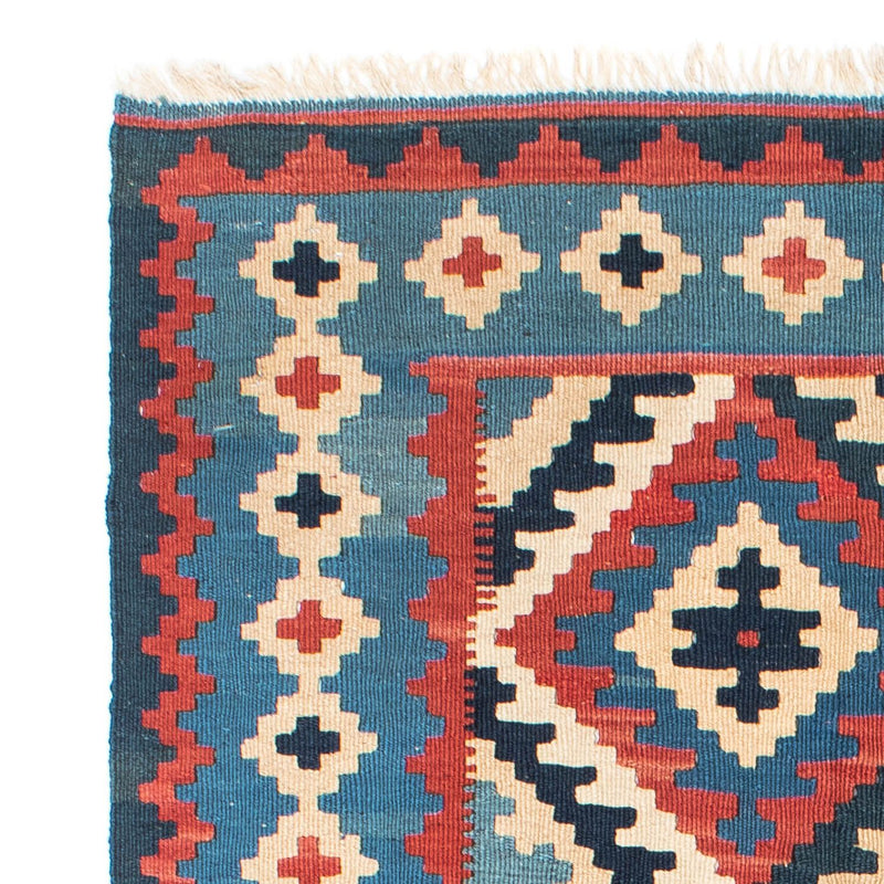 Kelim Carpet - orientalisk matta - 160 x 103 cm - blå