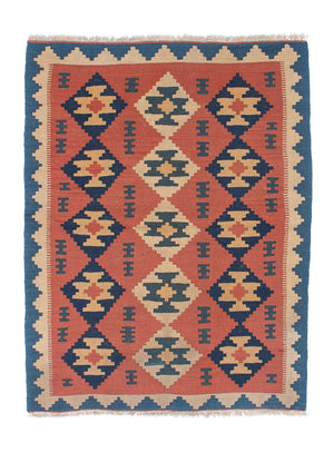 Kelim Carpet - orientalisk matta - 150 x 108 cm - rost