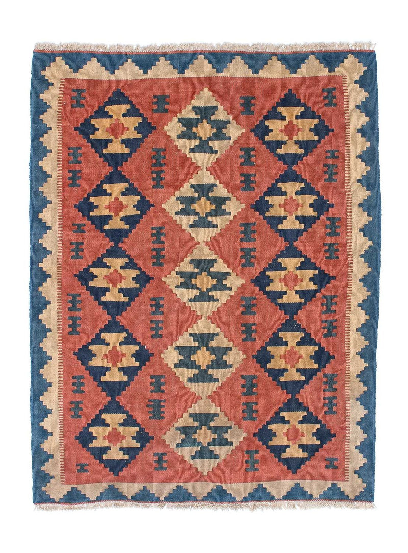 Kelim Carpet - orientalisk matta - 150 x 108 cm - rost