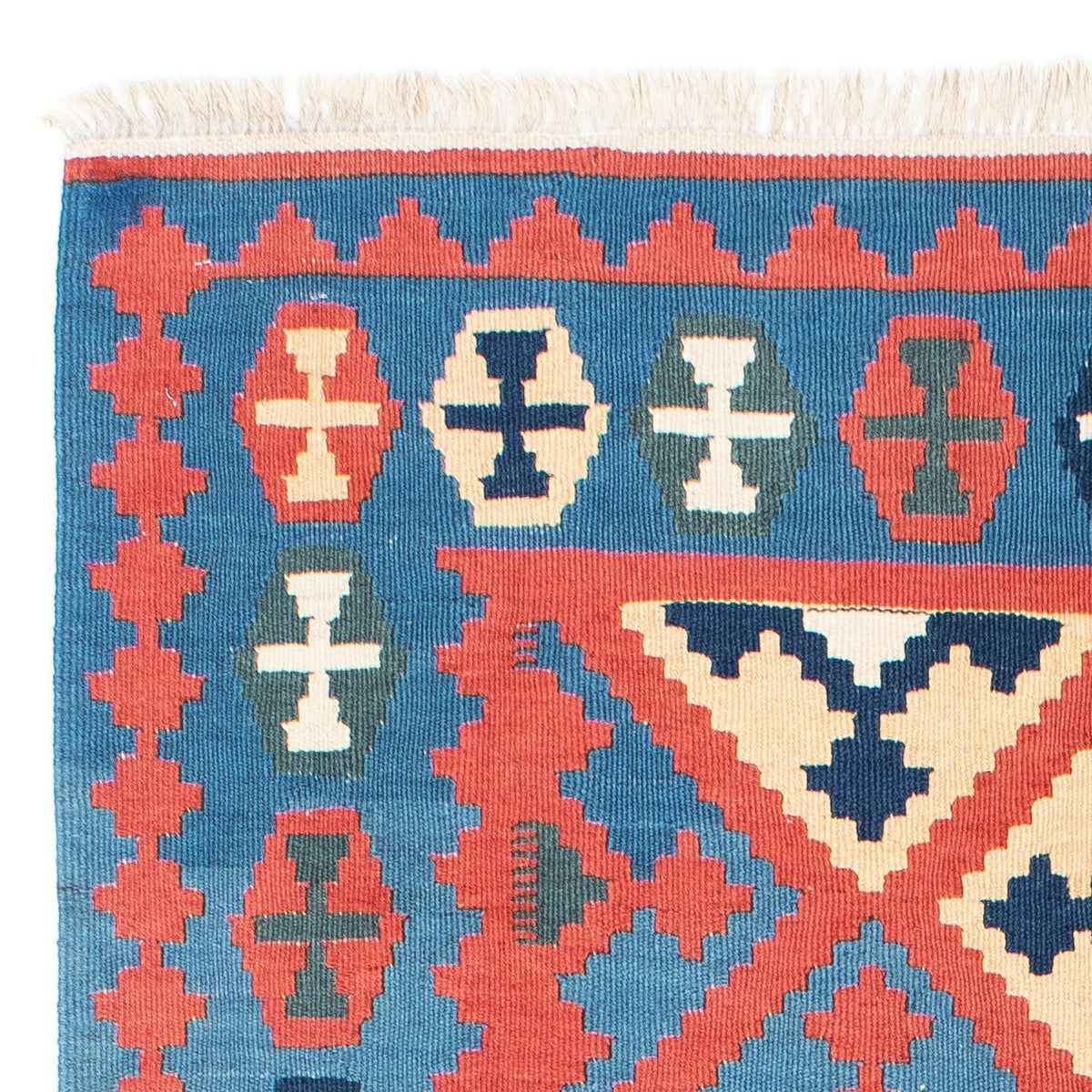 Kelim Carpet - orientalisk matta - 173 x 125 cm - röd