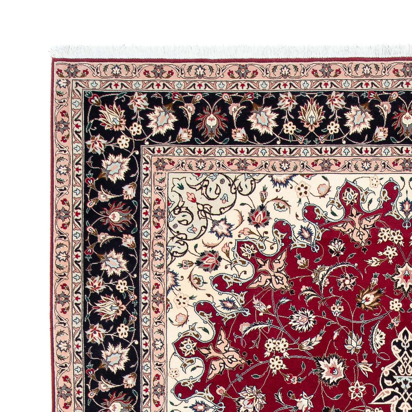 Persisk matta - Tabriz - Royal - 319 x 204 cm - mörkröd