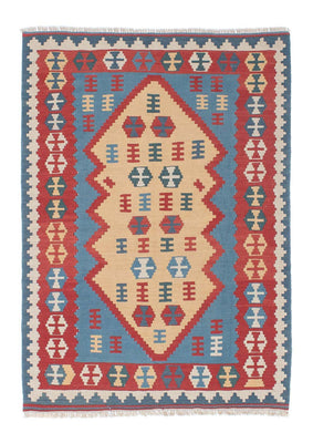 Kelim Carpet - orientalisk matta - 168 x 118 cm - flerfärgad