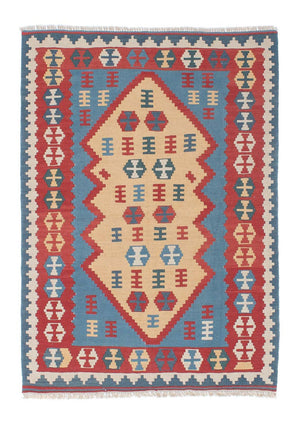 Kelim Carpet - orientalisk matta - 168 x 118 cm - flerfärgad