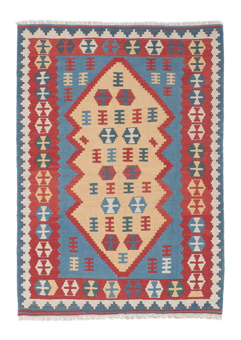 Kelim Carpet - orientalisk matta - 168 x 118 cm - flerfärgad