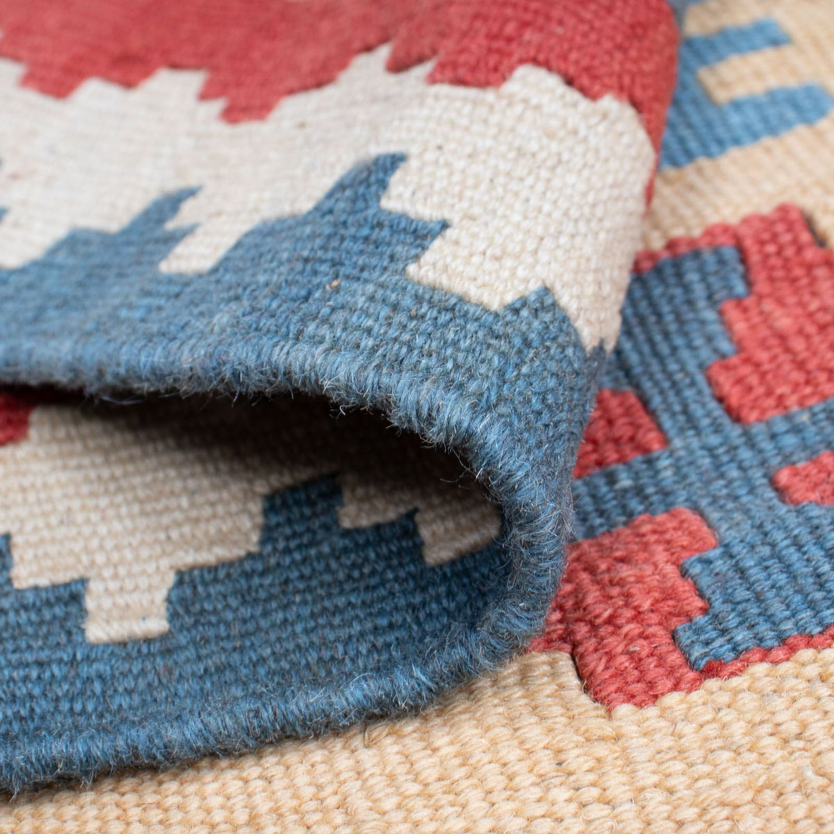 Kelim Carpet - orientalisk matta - 168 x 118 cm - flerfärgad