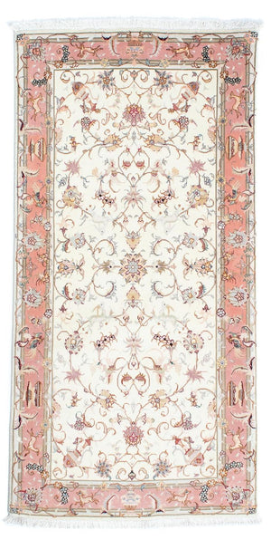 Runner Persisk matta - Tabriz - Royal - 202 x 100 cm - beige