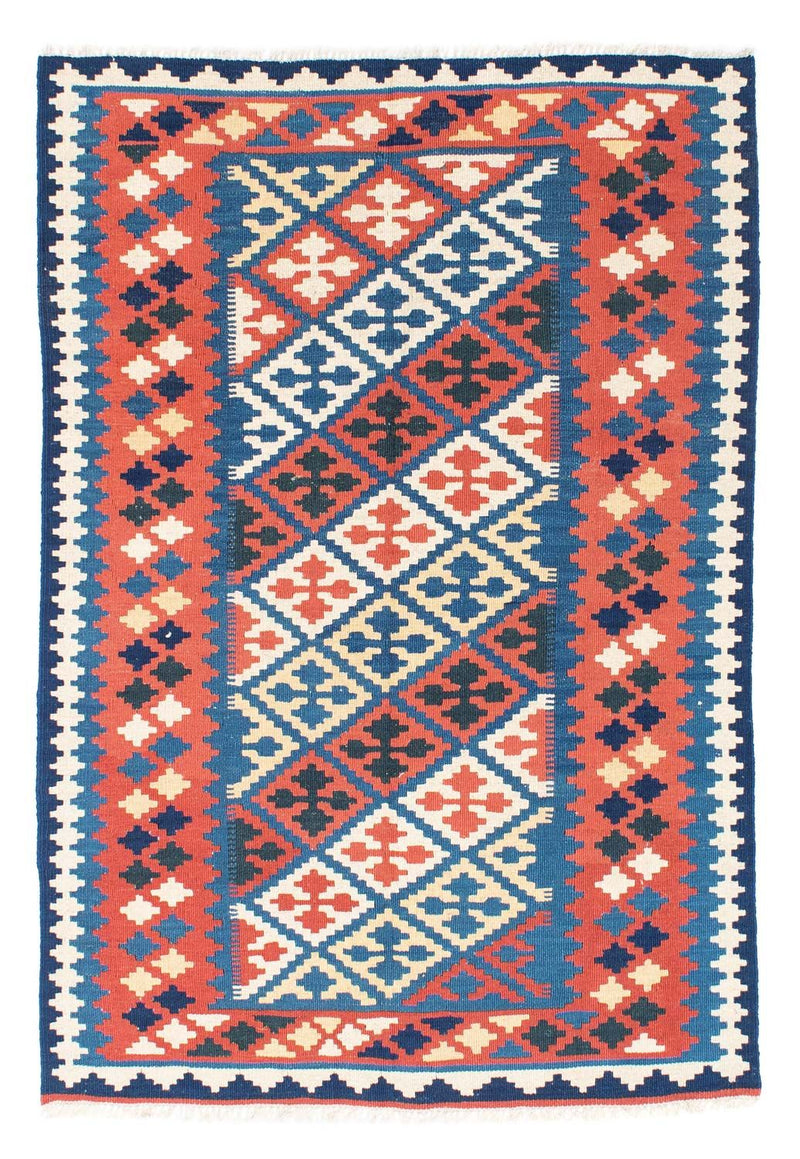 Kelim Carpet - orientalisk matta - 170 x 115 cm - blå