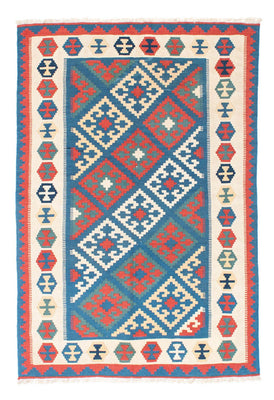 Kelim Carpet - orientalisk matta - 177 x 122 cm - blå