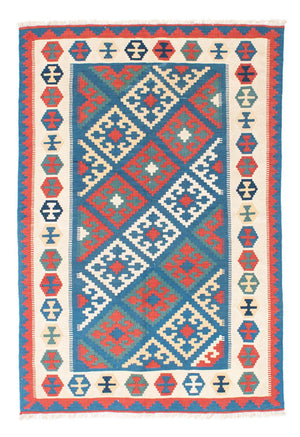 Kelim Carpet - orientalisk matta - 177 x 122 cm - blå