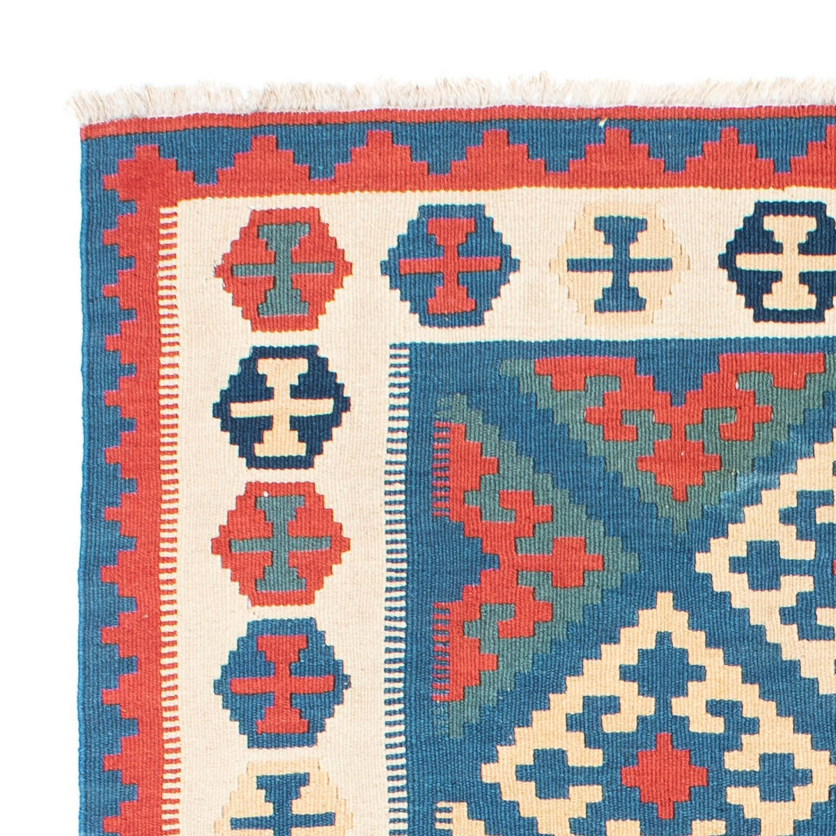 Kelim Carpet - orientalisk matta - 177 x 122 cm - blå