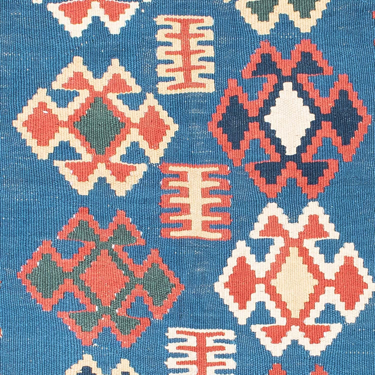 Kelim Carpet - orientalisk matta - 177 x 116 cm - blå