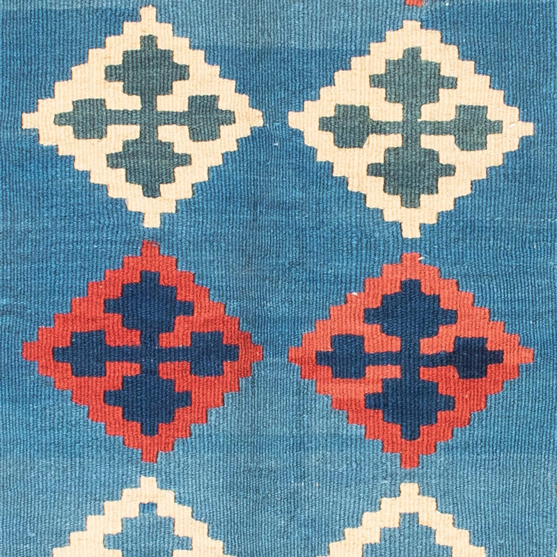 Kelim Carpet - orientalisk matta - 168 x 122 cm - blå