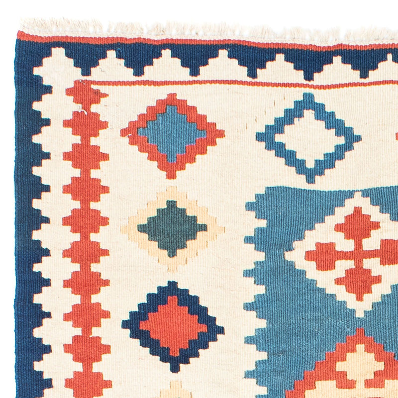 Kelim Carpet - orientalisk matta - 168 x 122 cm - blå