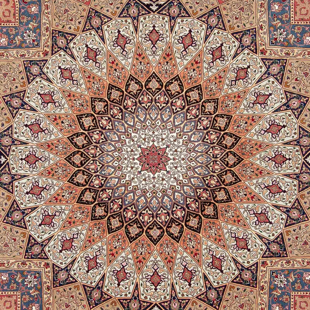 Persisk matta - Tabriz - Royal - 298 x 254 cm - flerfärgad