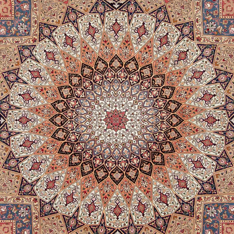 Persisk matta - Tabriz - Royal - 298 x 254 cm - flerfärgad