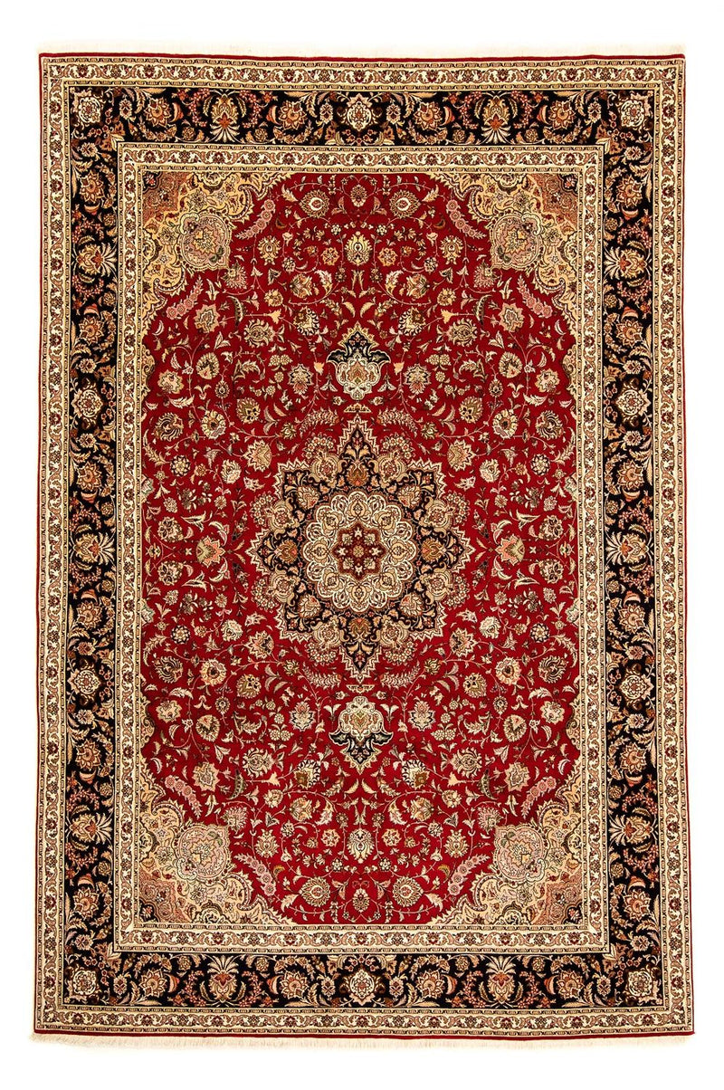 Persisk matta - Tabriz - Royal - 367 x 253 cm - mörkröd