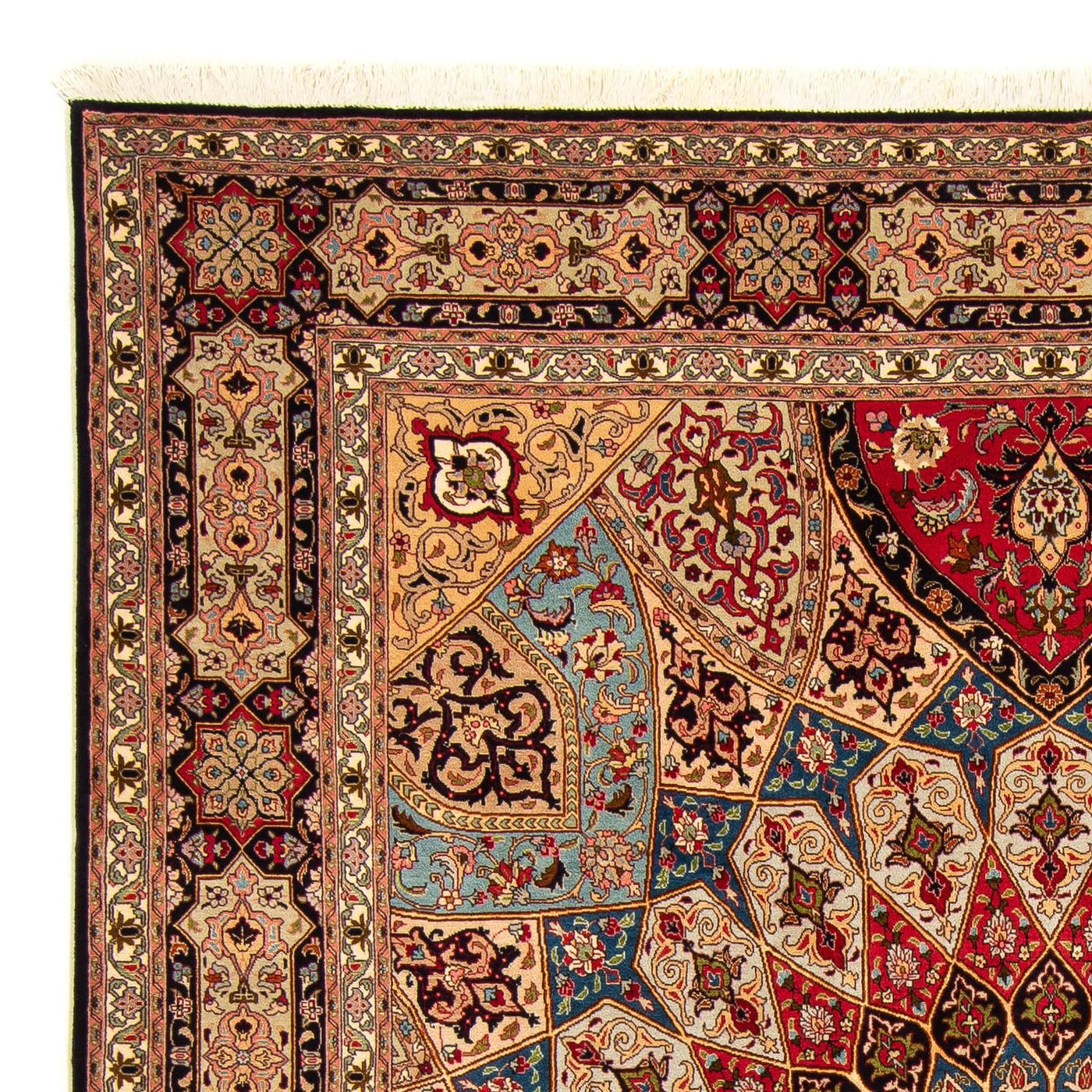 Persisk matta - Tabriz - Royal - 255 x 206 cm - ljusbrun