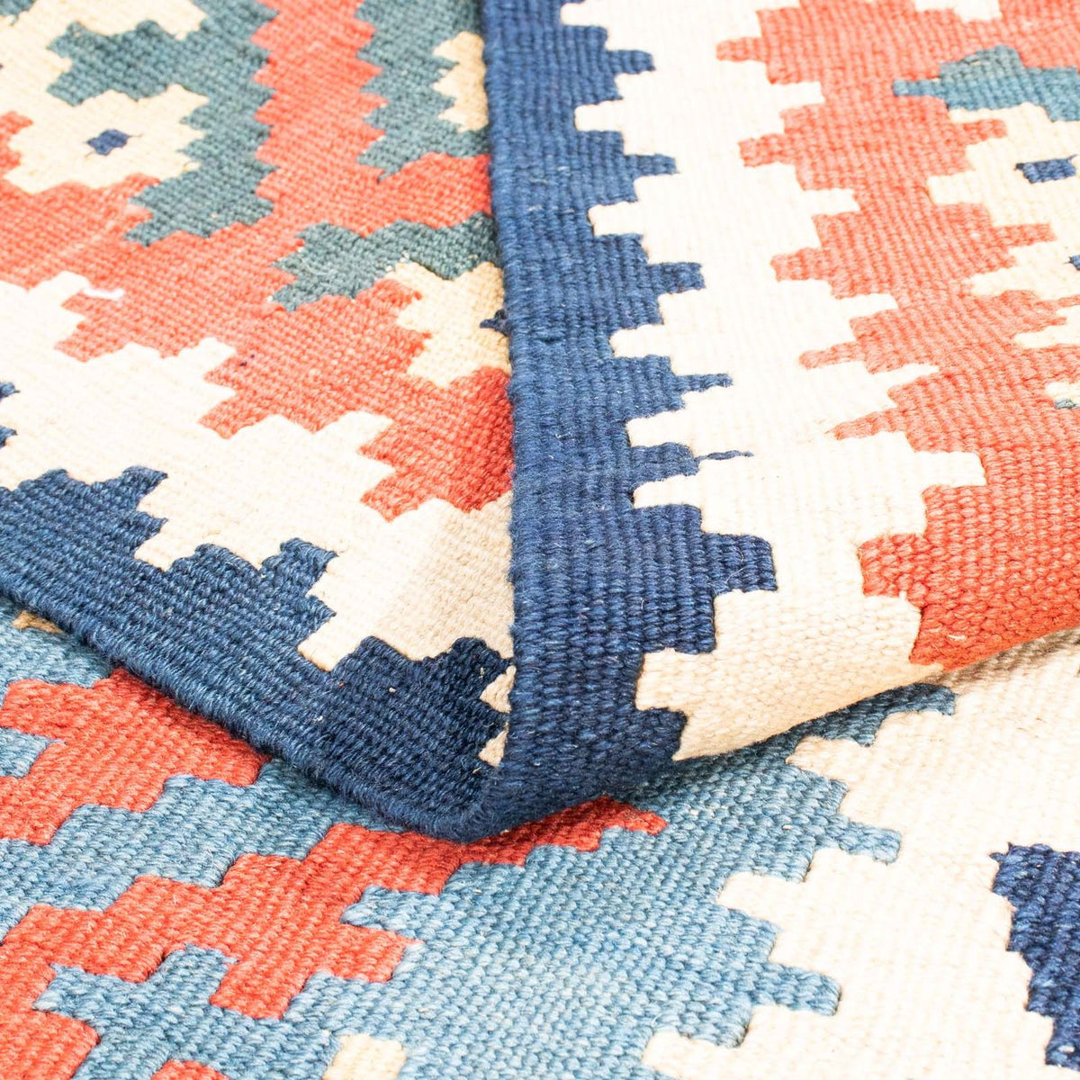 Kelim Carpet - orientalisk matta - 404 x 302 cm - röd