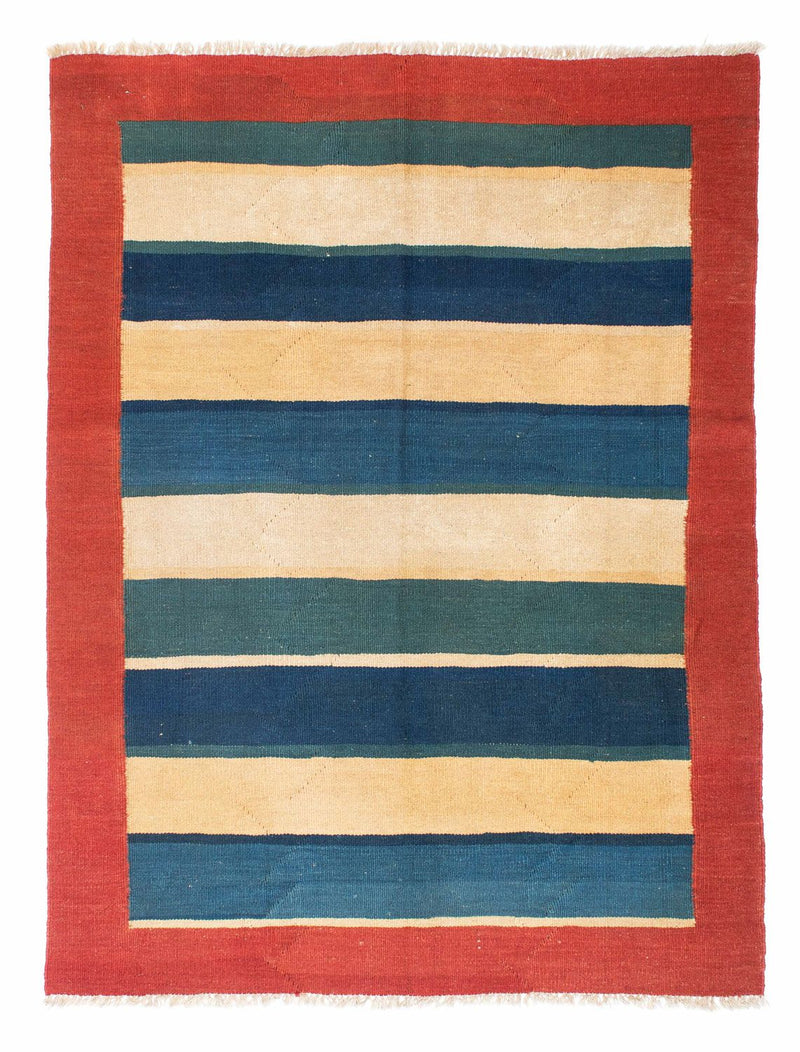 Kelim Carpet - orientalisk matta - 198 x 152 cm - röd